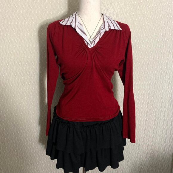 Layered sweater top size m - Picture 1 of 3